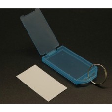 Label card with key chainblue