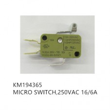 MICRO SWITCH,250VAC 16/6A,KONE,KM194365