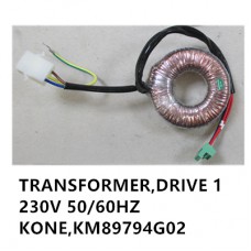 TRANSFORMER,DRIVE 1 230V 50/60HZ KONE,KM89794G02