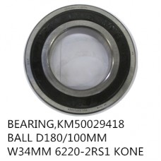 BEARING, KM50029418 BALL D180/100MM W34MM 6220-2RS1 KONE MX