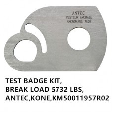 TEST BADGE KIT,BREAK LOAD 5732 LBS,ANTEC,KONE,KM50011957R02